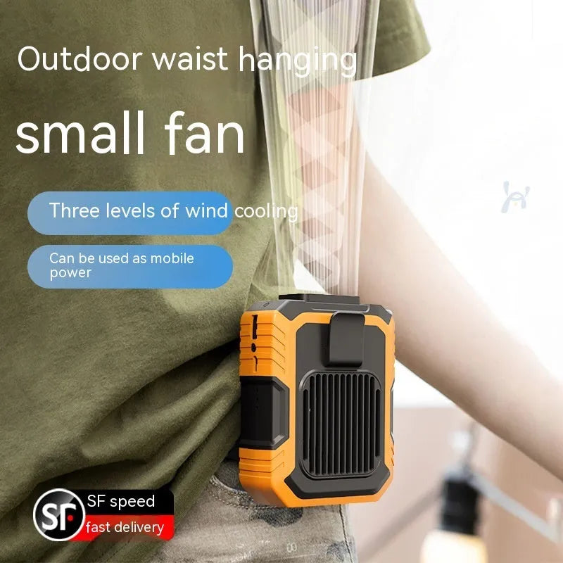 Wrist hanging fan with LED light and USB charging port in multiple colour options