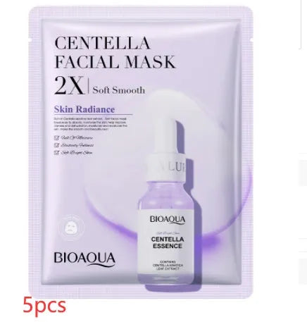 Collagen and hyaluronic acid facial sheet mask in 30g gel format with Vitamin C and Centella Asiatica options