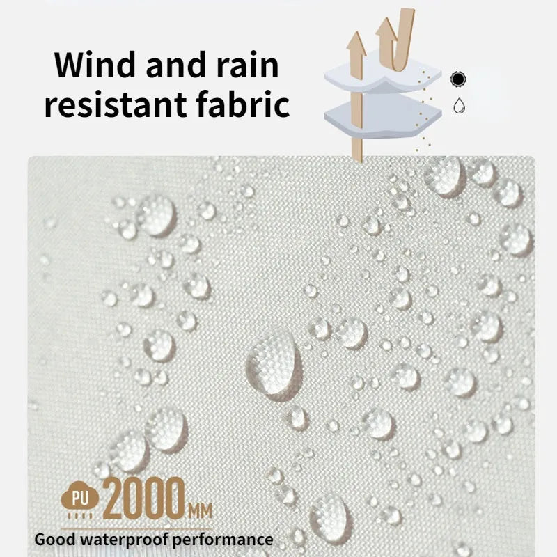 Ultra-light folding white single tent with aluminium poles on grass, 2.4kg
