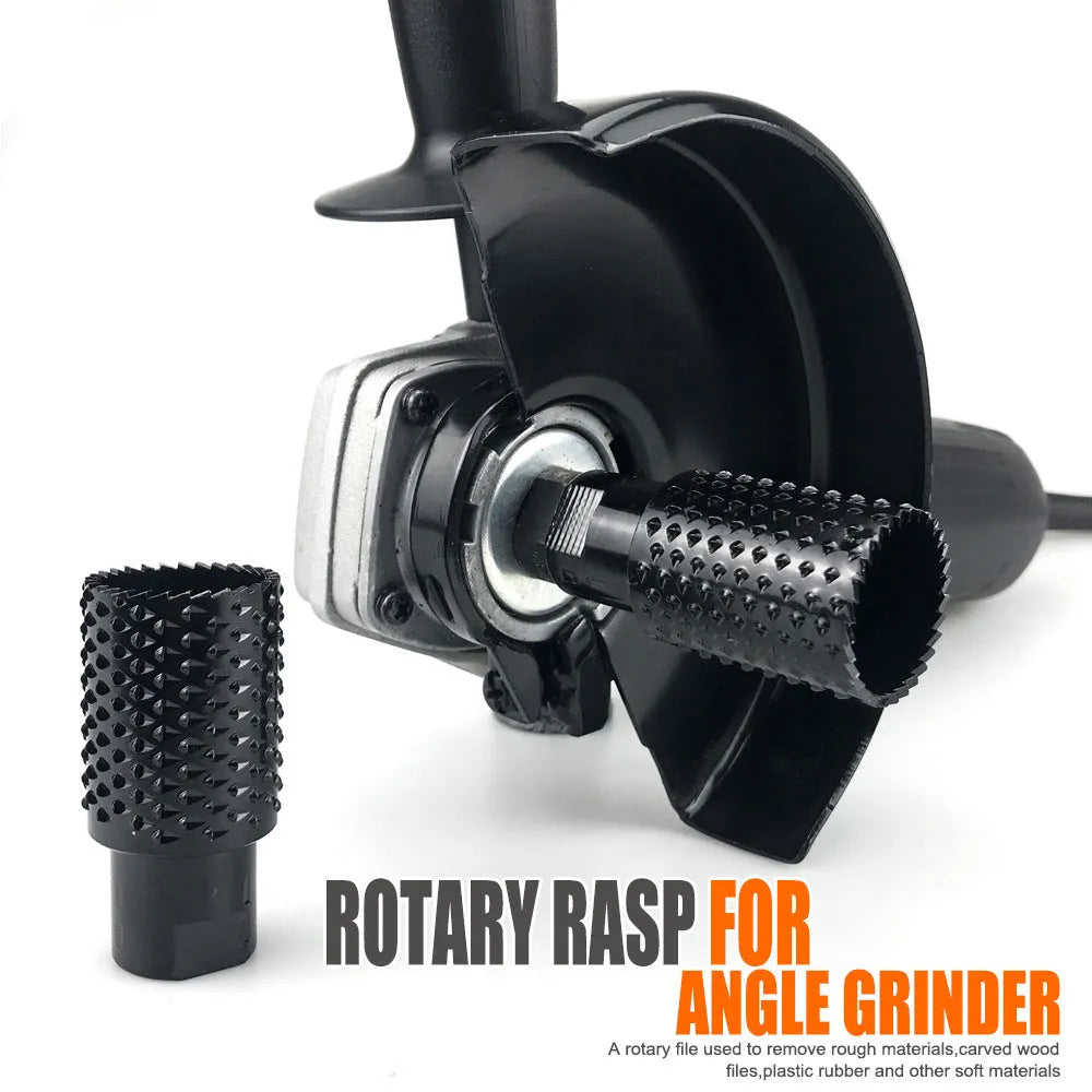 Spherical angle grinder grinding head for woodworking with M10 and M14 thread compatibility