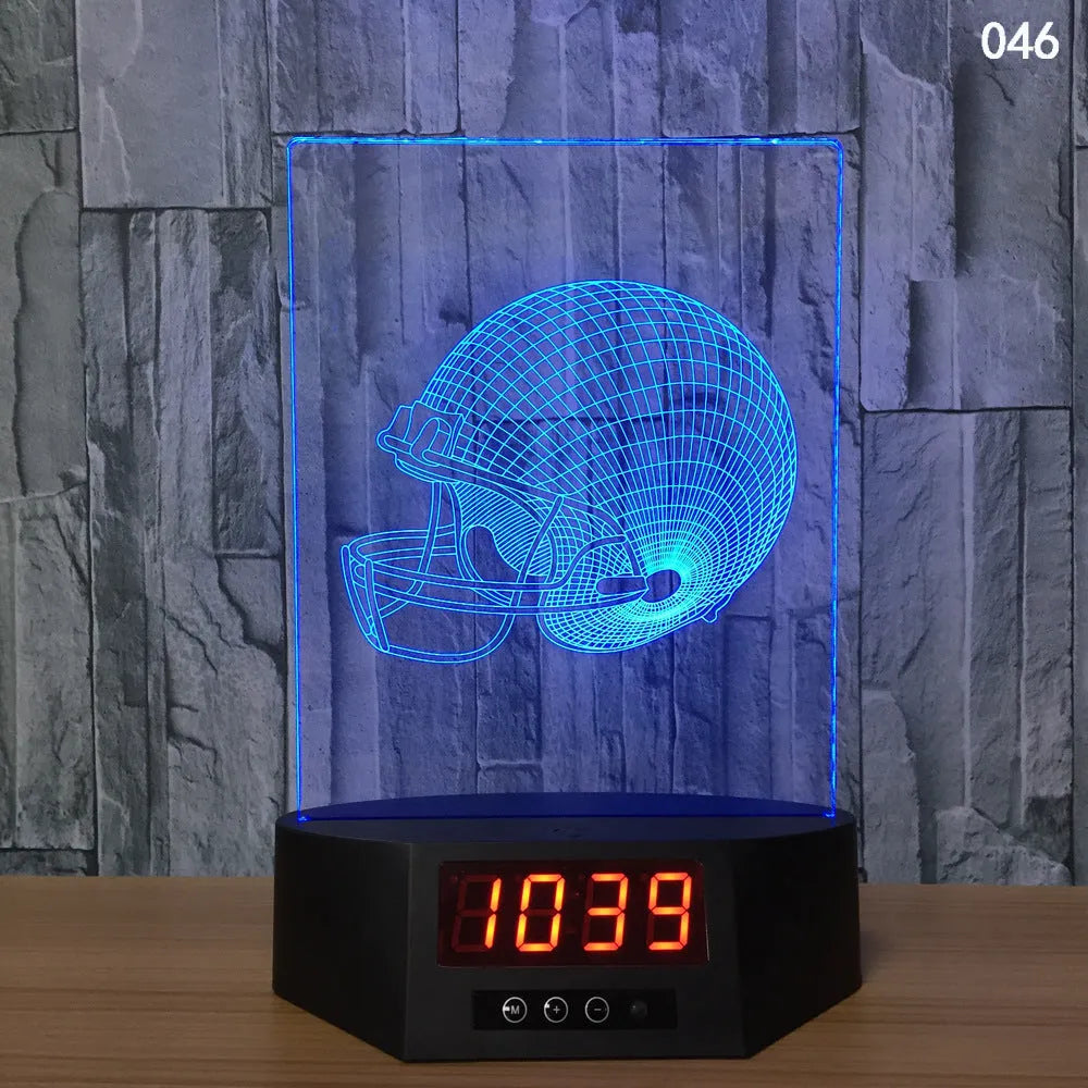 Glowing blue 3D dolphin-shaped LED night light on a table with remote control.