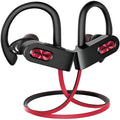 Flame2 Bluetooth headset in hanging ear design showing black, pink and red colour options