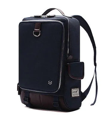 Men's modern Korean style backpack in Oxford cloth, showing large capacity and colour options.