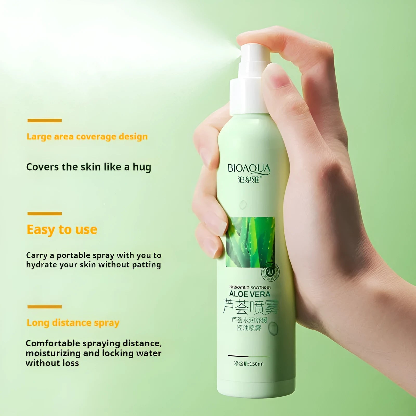 150ml bottle of fine mist moisturizing toner spray with universal skin type label