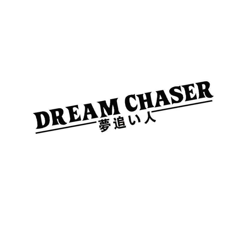 Chinese dream chaser car sticker 40x7cm PET vinyl decal in multiple colours