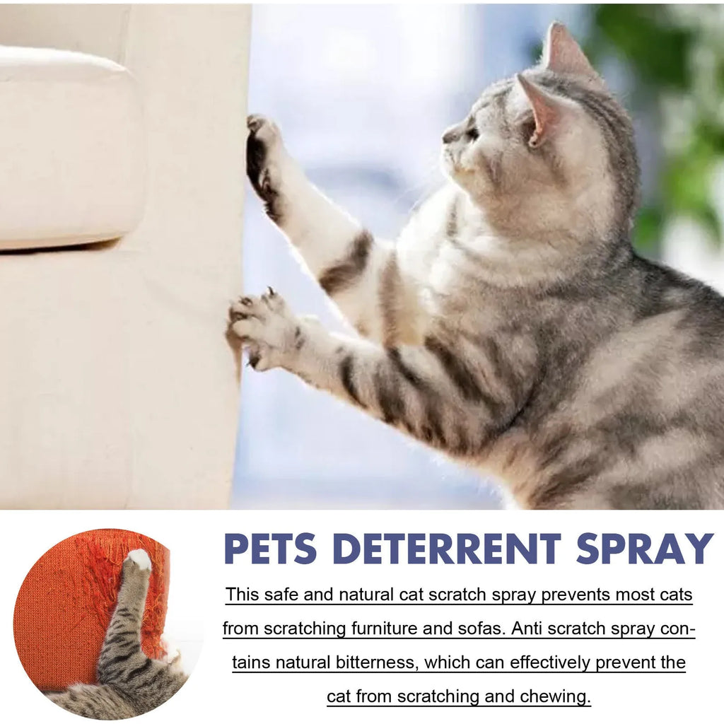 50ml bottle of pet anti-scratch deterrent spray in a box