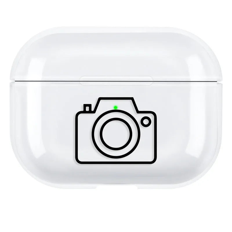 Simple solid colour PC protective shell case for Apple AirPods Pro 3 earphones