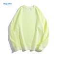 Cotton off shoulder loose pullover sweater in a solid colour with round neck and long sleeves.
