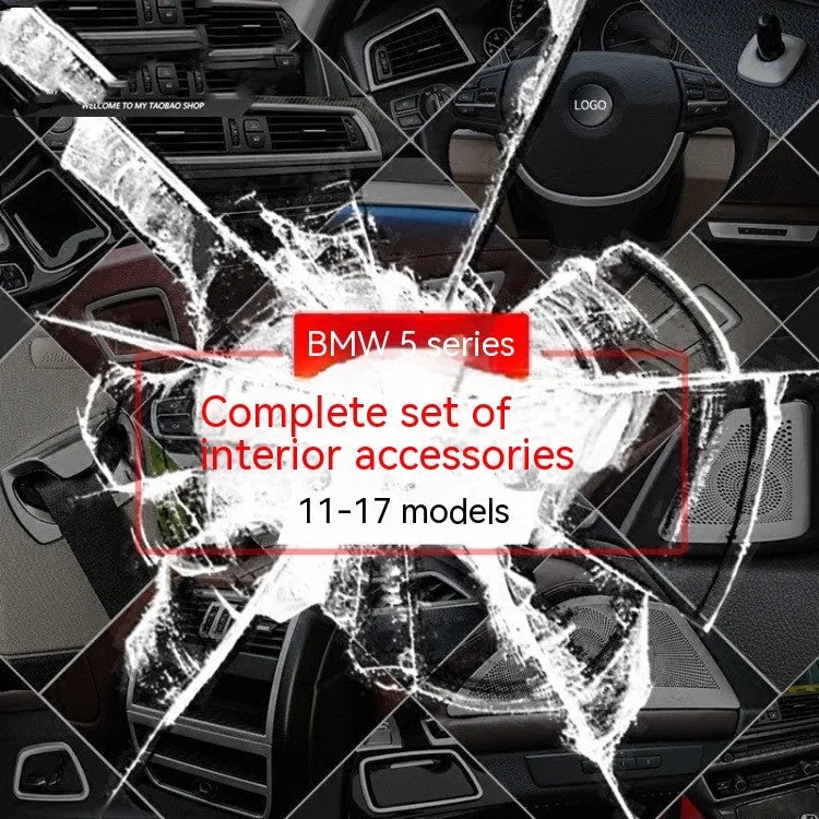 BMW 5 Series interior handle decorative strips four-piece set ABS stainless steel construction