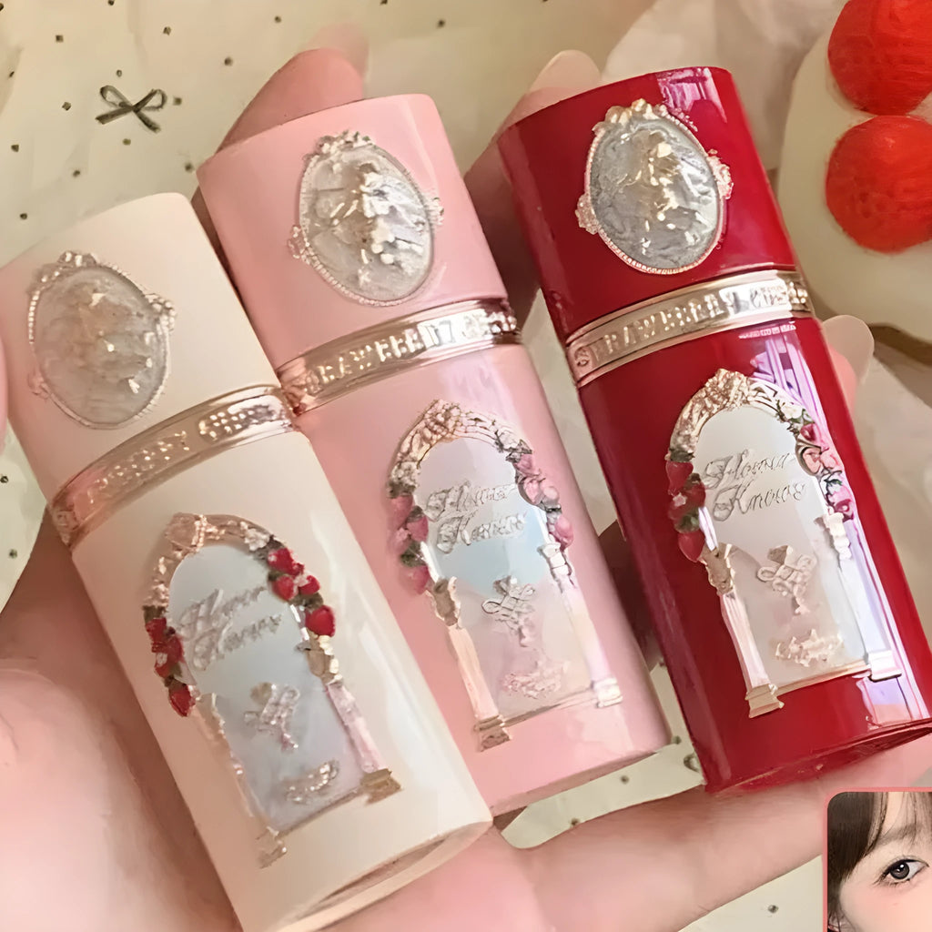 Cupid Series Liquid Blush bottle in one of six shades, showcasing its liquid formula on a hand swatch.