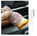 PVC car interior cleaning brush with soft bristles for dashboard and vent dust removal
