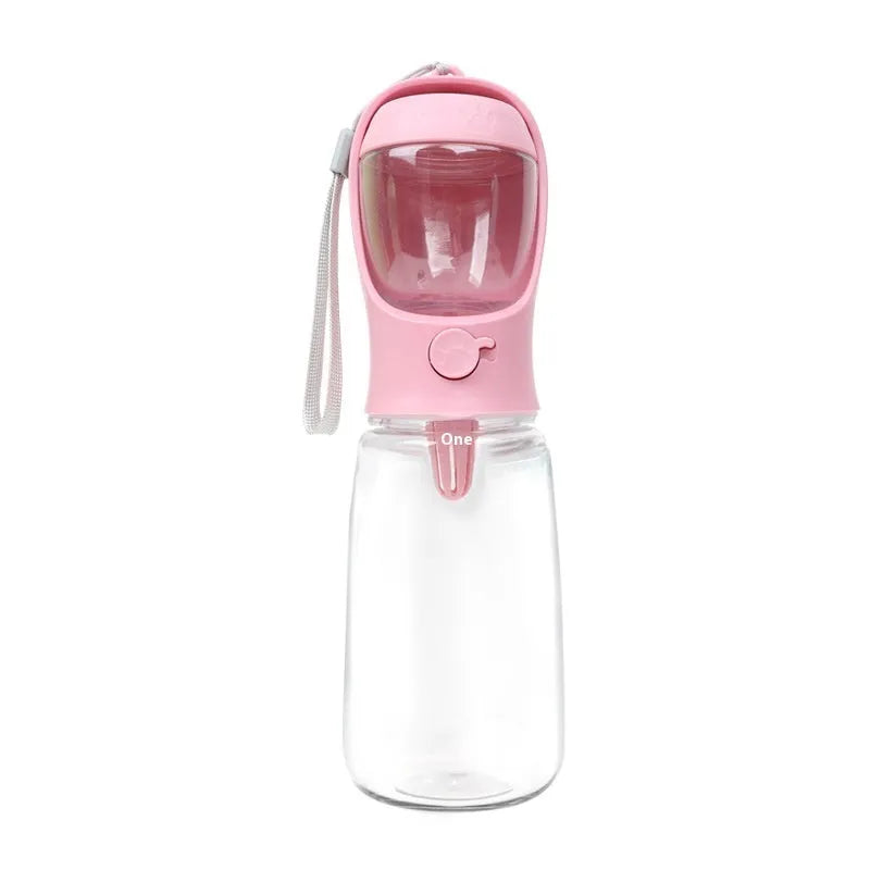 Dual-use portable dog water cup with split water grain design in selected colour and capacity