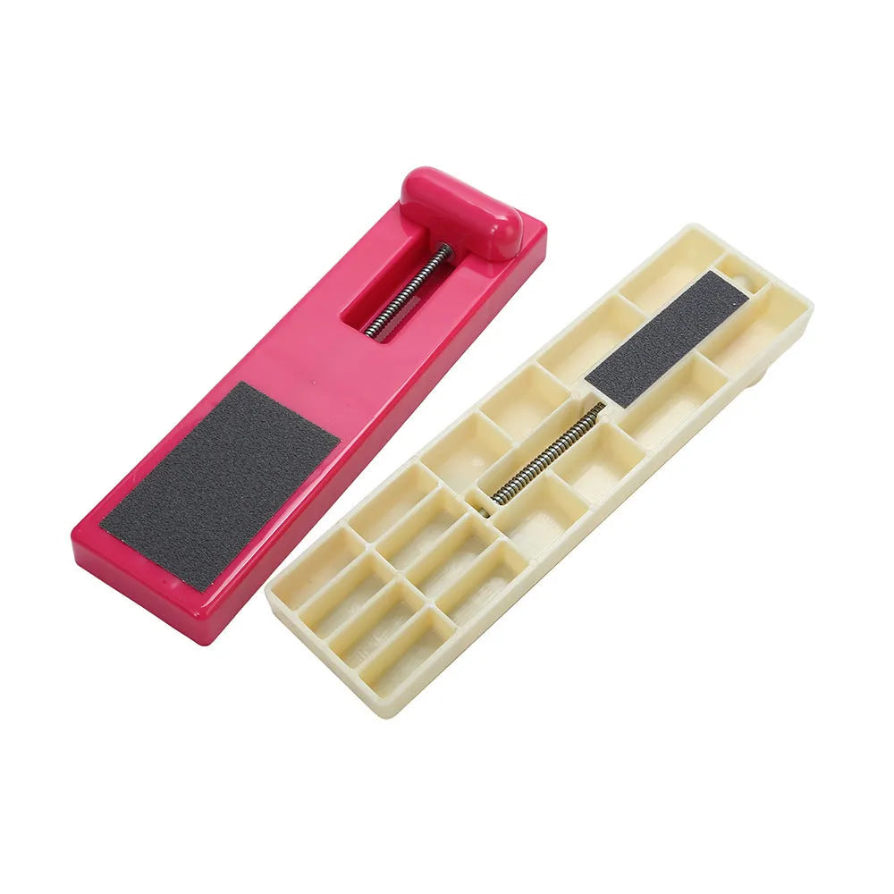 Ballet rotation foot trainer in pink and white colours for dancer flexibility and small muscle strength development