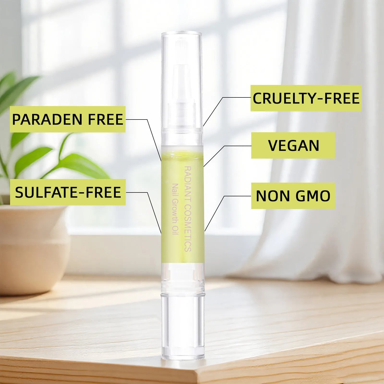 3ml wash-free nail growth care oil bottle for nail strengthening and moisturising