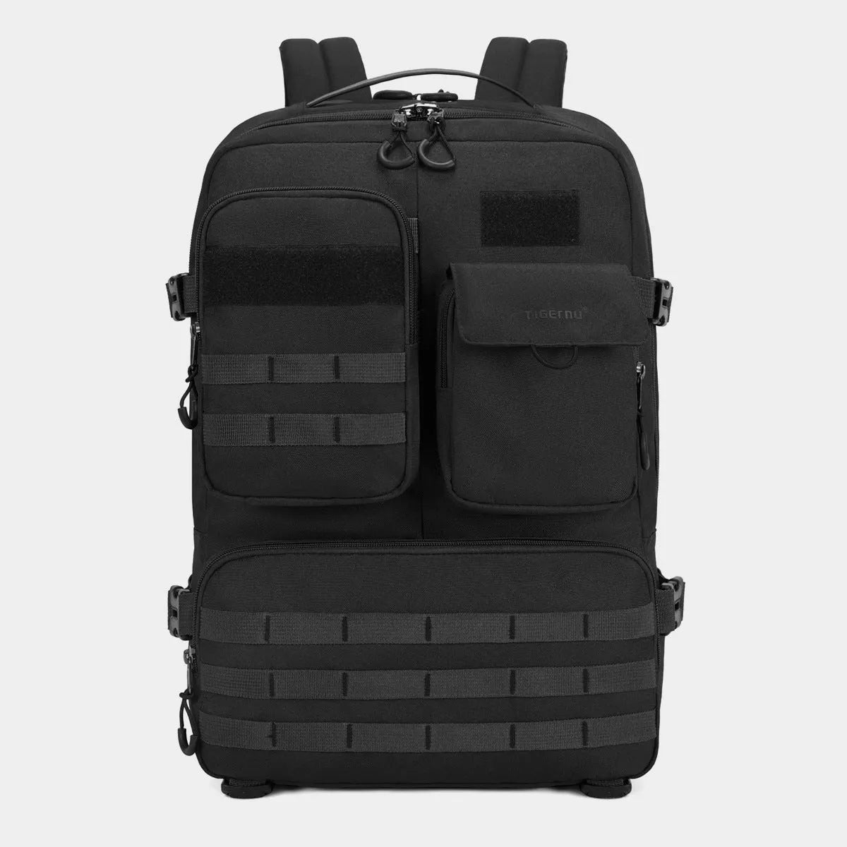 Army Green 17-inch tactical backpack with 20-35 litre capacity for outdoor use