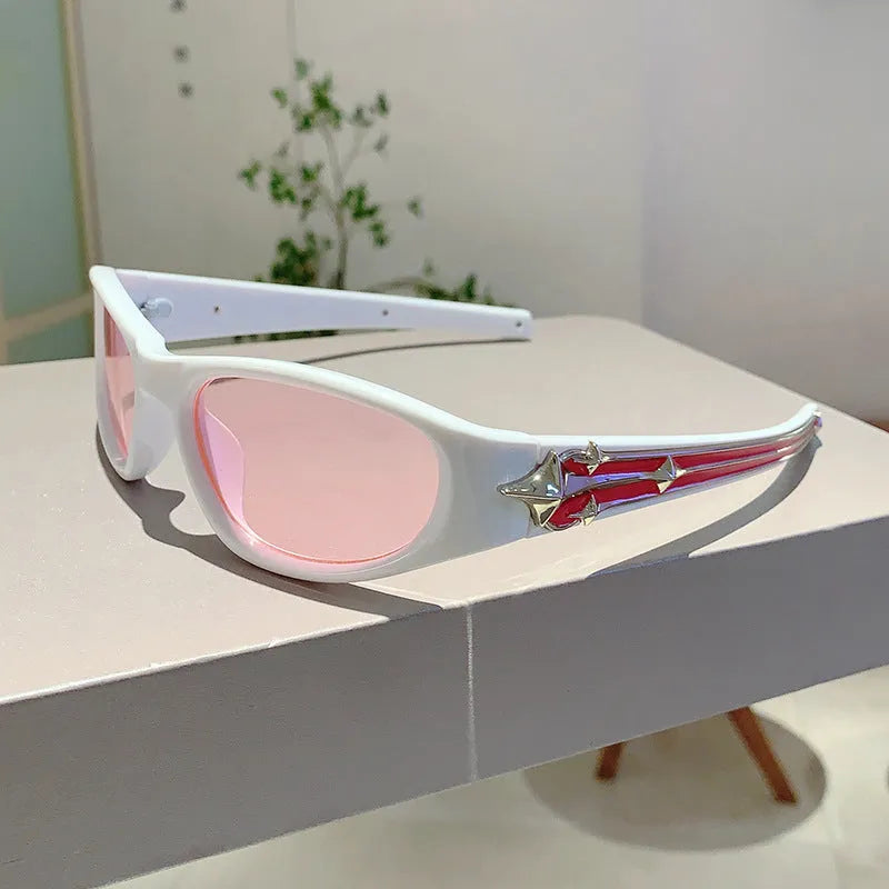 Windproof polycarbonate sunglasses with category 3 UV lenses in six colour options