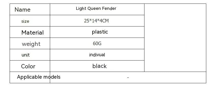 Carbon fibre lengthened rear mudguard and inner plate for Light Bee electric off-road bicycle.