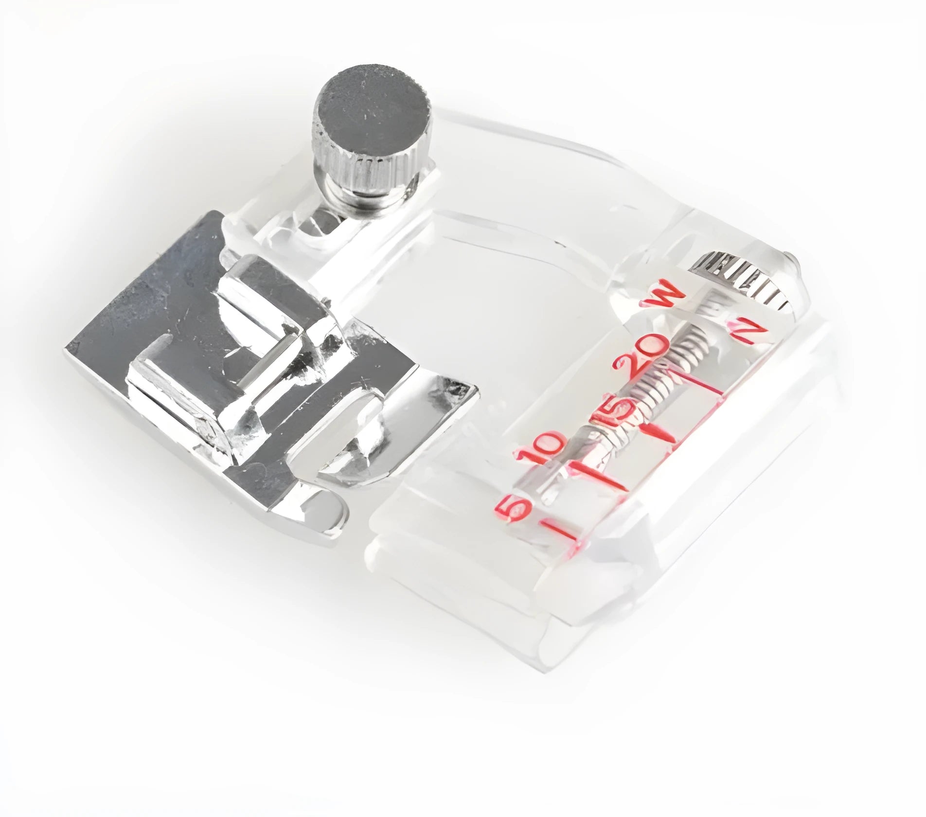 Bias binder presser foot attachment for domestic sewing machines with snap-on mechanism