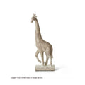 Wood colour giraffe resin sculpture decoration measuring 30.5cm tall