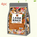 A bag of ginseng and black wolfberry tea containing 40 individual 5g sachets.