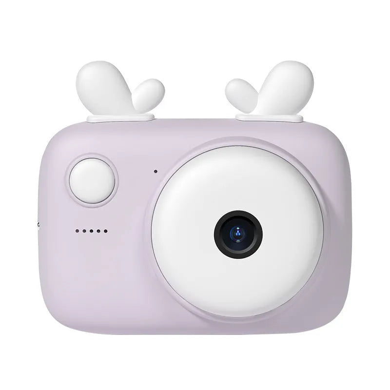 Macaron-themed A2 kids digital camera with lanyard, shown in green colour with 2.4-inch screen.