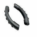 Carbon fibre black steering wheel anti-slip sleeve showing 38cm diameter universal fit
