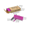 Box of 1000 metal staples in black, purple, rose gold, and rose red colour options