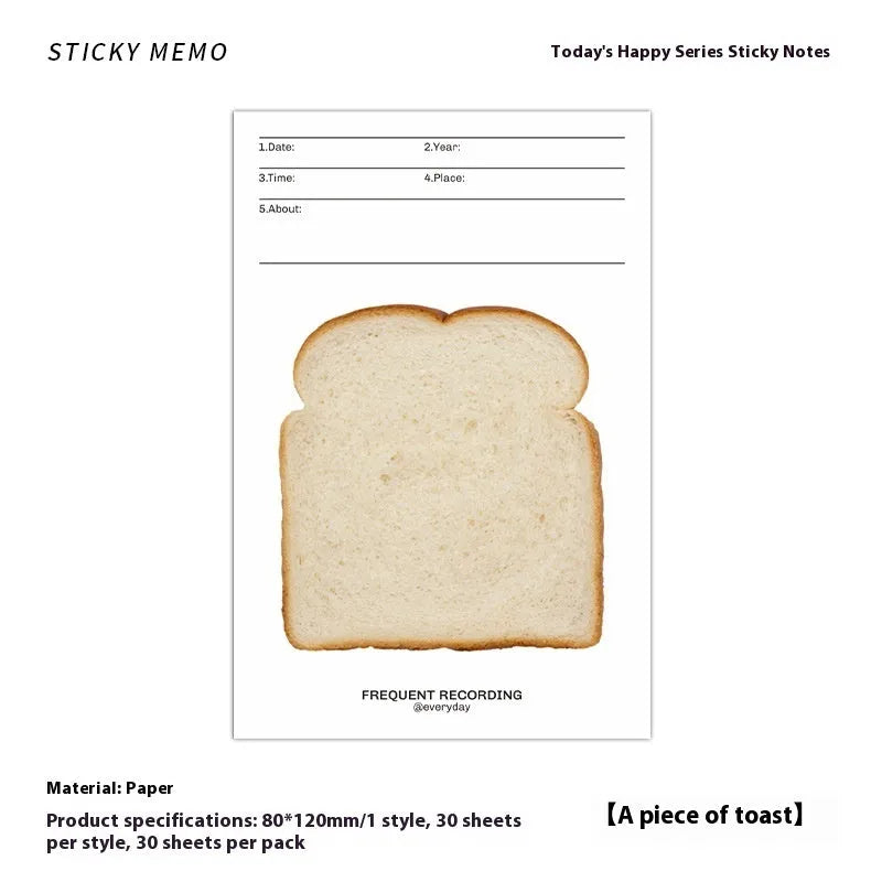 Happy Series Message Sticky Notes pad with 30 pages in 120x80mm size