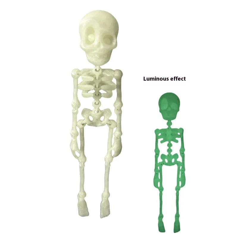 3D printed PLA skull refrigerator magnet ornament in modern art style, 18cm high