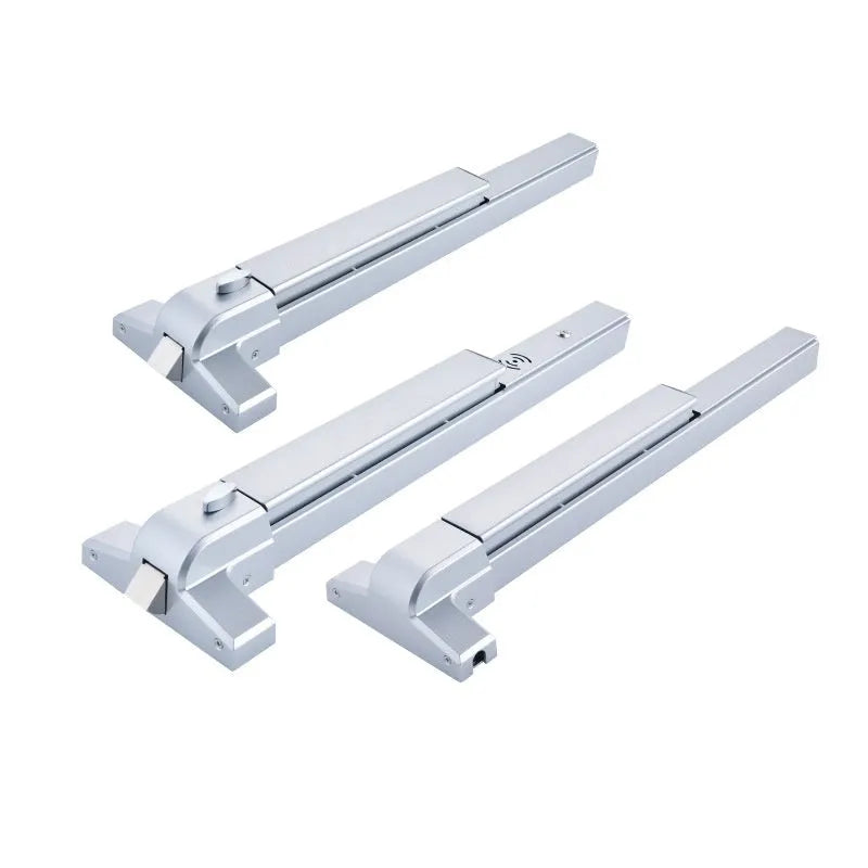 Stainless steel push lock with external handle for 65cm fireproof doors