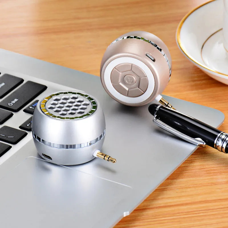 Universal external amplifier speaker in black, local gold, or rose gold with engineering plastic enclosure.