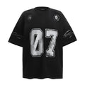 Men's pure cotton short-sleeved T-shirt shown in white and black colour options.