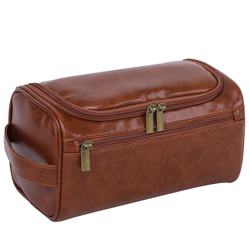 Large capacity waterproof cosmetic storage bag in retro style with multiple colour options