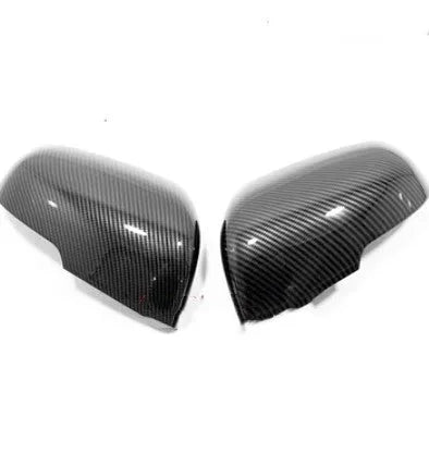 Rearview mirror protection covers with tremella patterned stickers in silver and black options