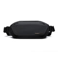 Men's black Oxford cloth messenger bag with one-shoulder riding design for daily use