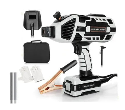 Household portable integrated handheld welding machine with AC manual electrode, 220/110V, for carbon steel, stainless steel, copper