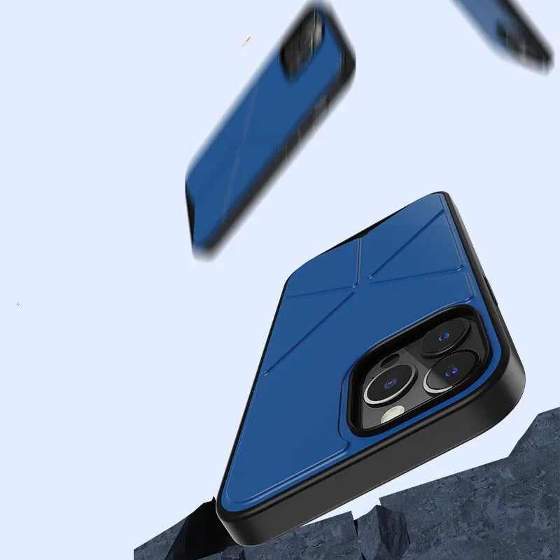 Clear TPU iPhone 13 case with solid colour black backing showing device compatibility