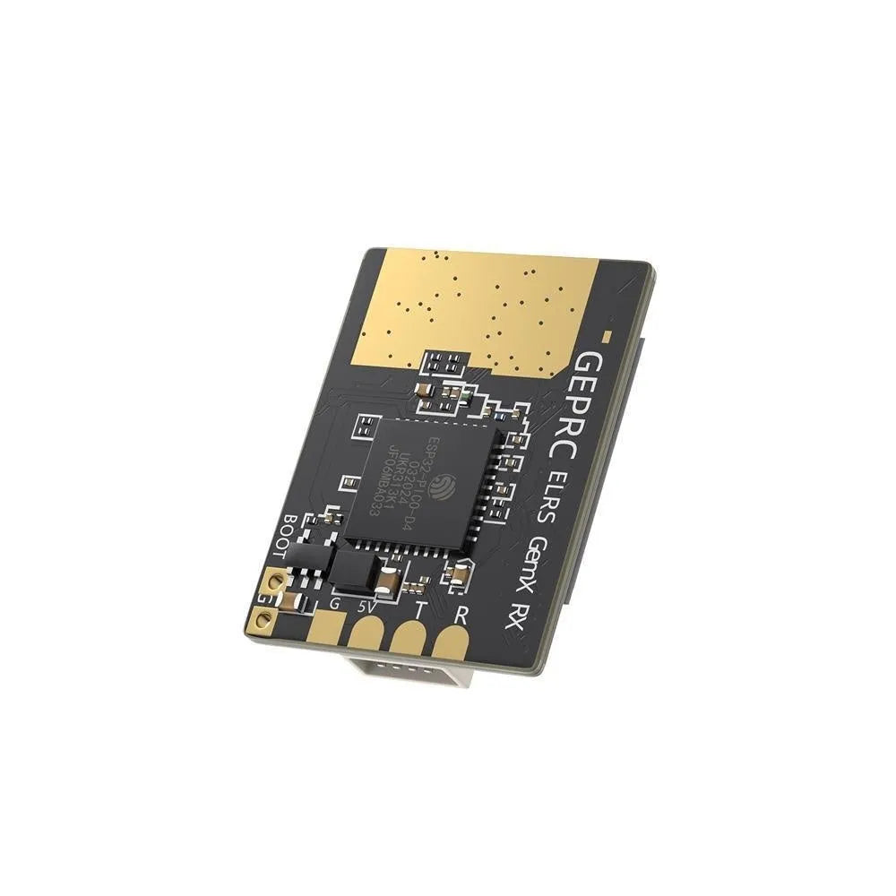 FPV drone dual-frequency receiver with metal housing and two T-shaped antennas