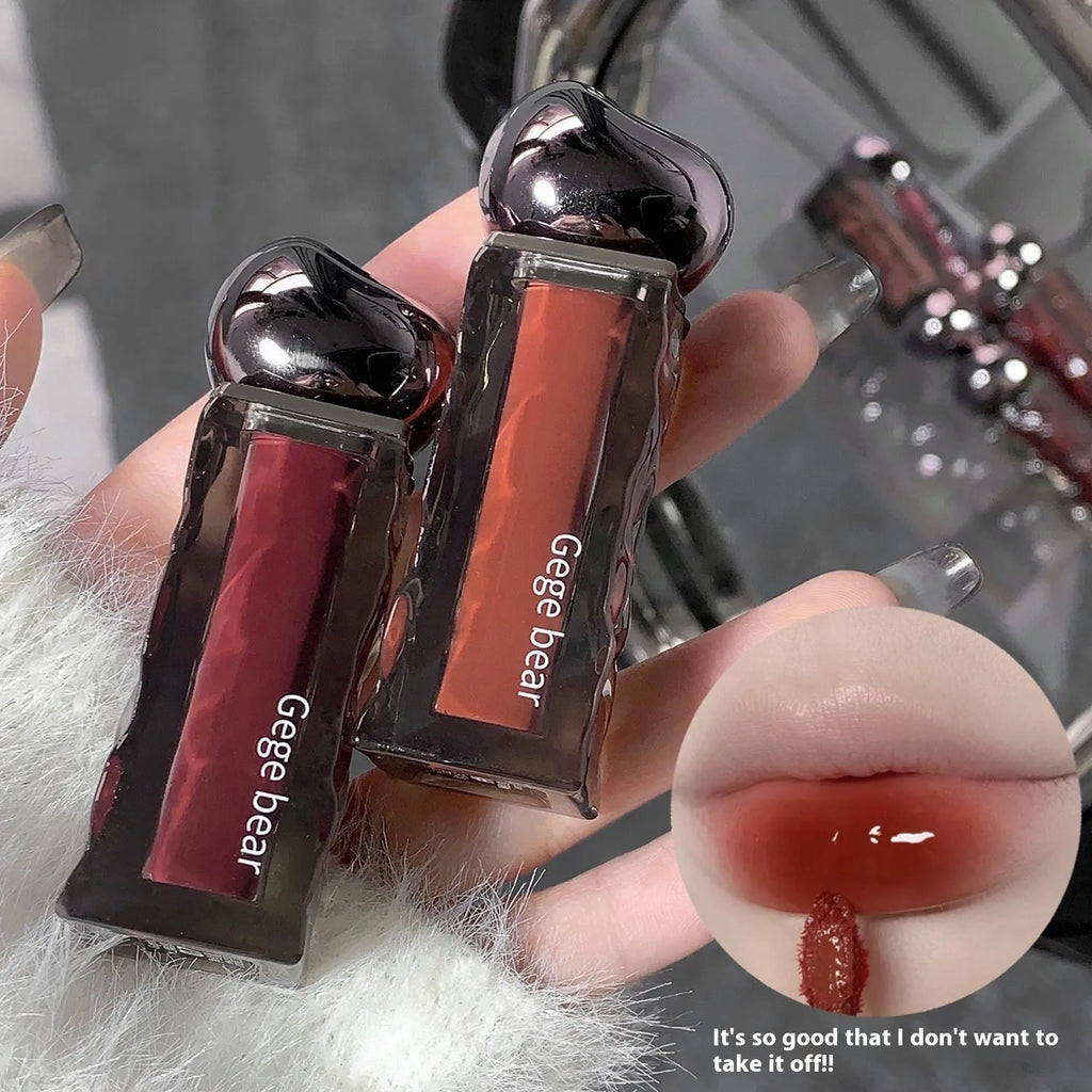Glacier Lava Lip Lacquer mirror lip gloss in water-light texture with seven colour options