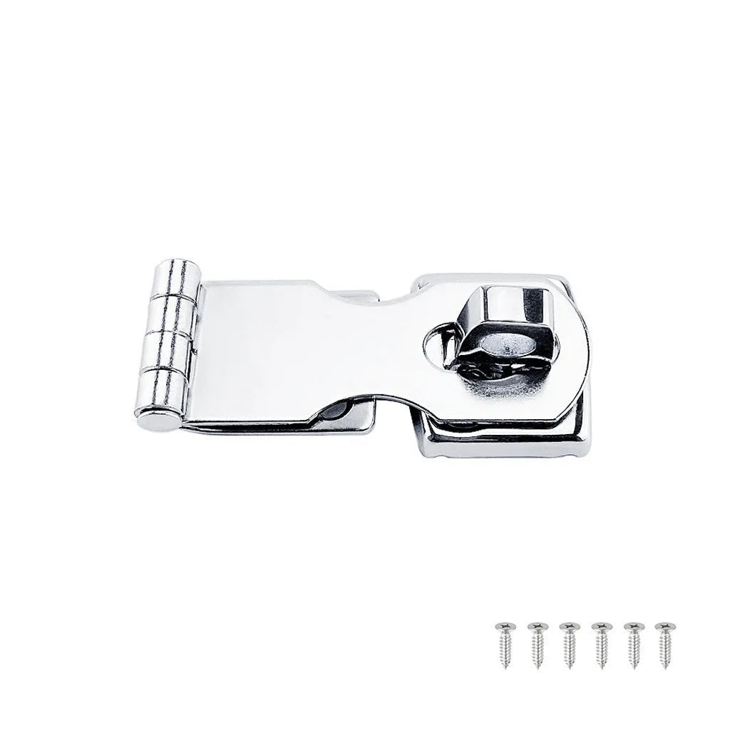 Silver 304 stainless steel lock latch bolt for cabinet doors and luggage security