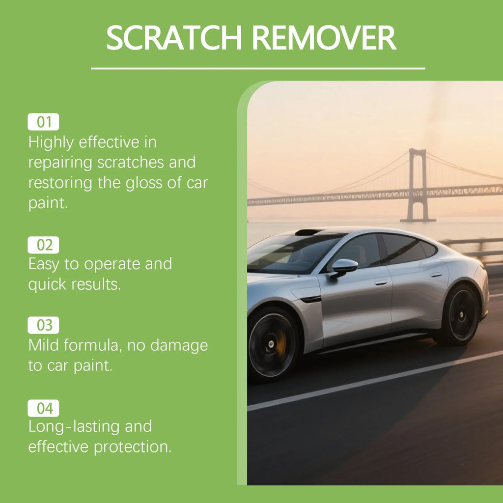 100g car scratch recovery cream tube with calcium carbonate formula for paint surface marks