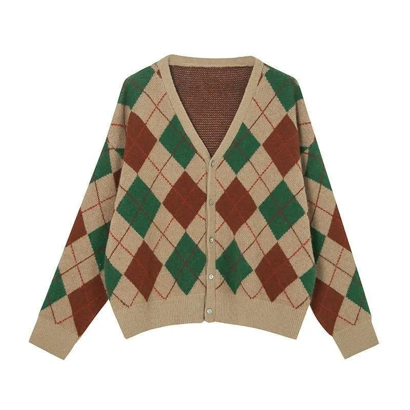 Acrylic knit casual cardigan in macaron colours with regular sleeves and free size