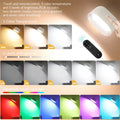 Remote touch magnetic wall lamp with colour changing LED lights and oval face design