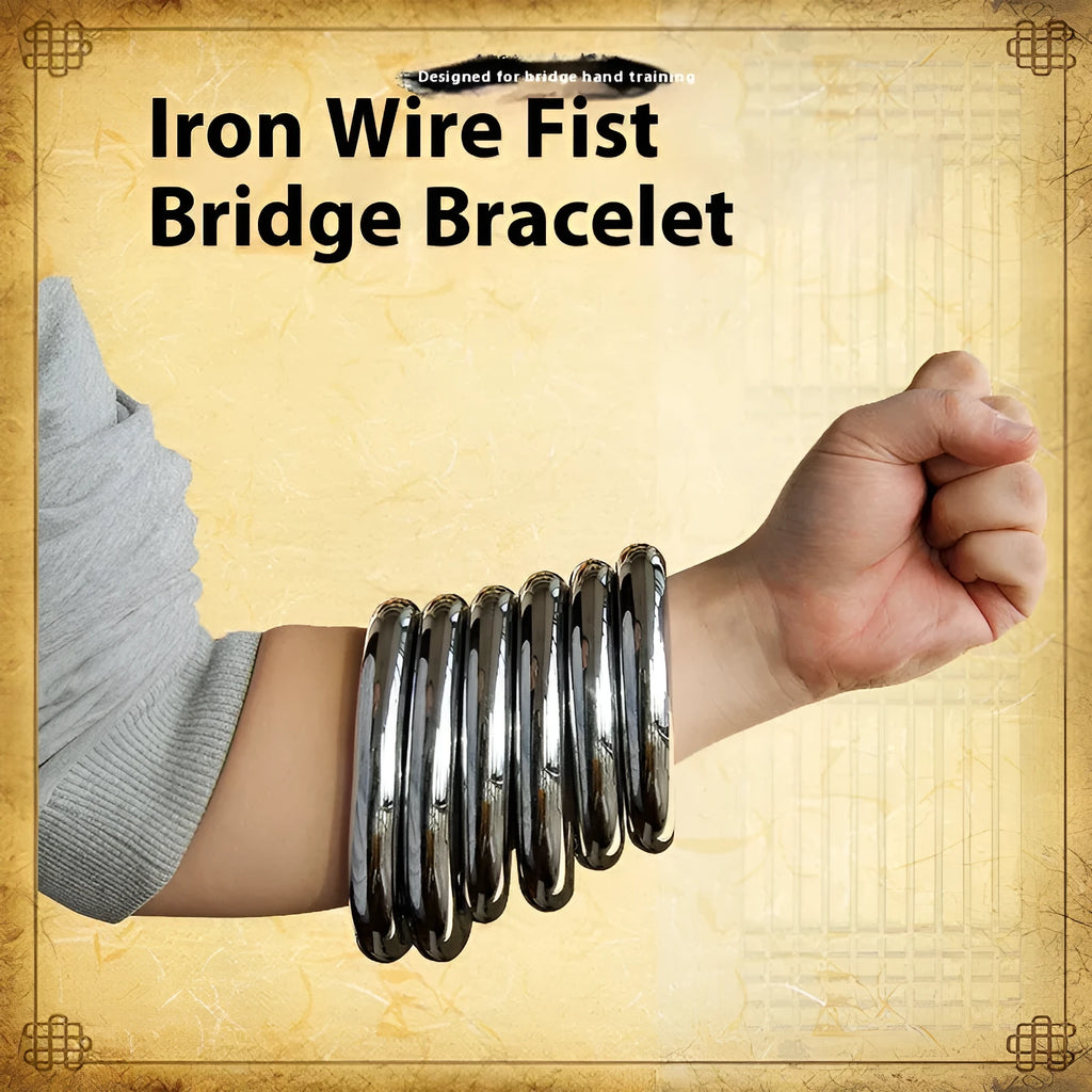 Carbon steel Wing Chun training ring for martial arts strength conditioning.