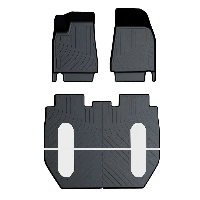 Rubber and TPE floor mat set for Tesla Model 3, Model Y, Model S, and Model X cars