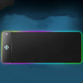 Wireless charging RGB luminous mouse pad 300x800x4mm with rubber base and cloth surface