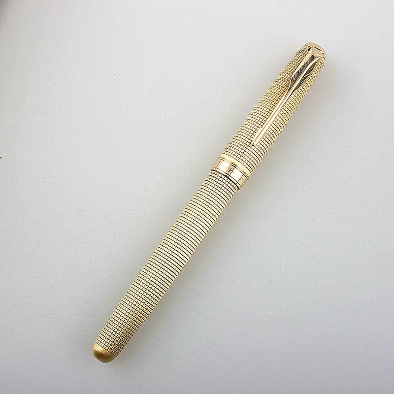 Stainless steel ballpoint pen with 0.5mm tip in various colour options