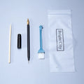 Scraping painting tool set with healing pen, small 14.5cm scraper, white card paper, and photo frame display accessories