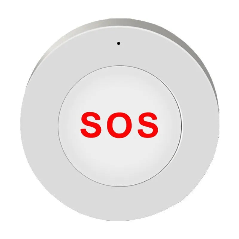 White remote mobile phone alarm emergency button with NB IoT wireless surface-mount design 55x27.4mm