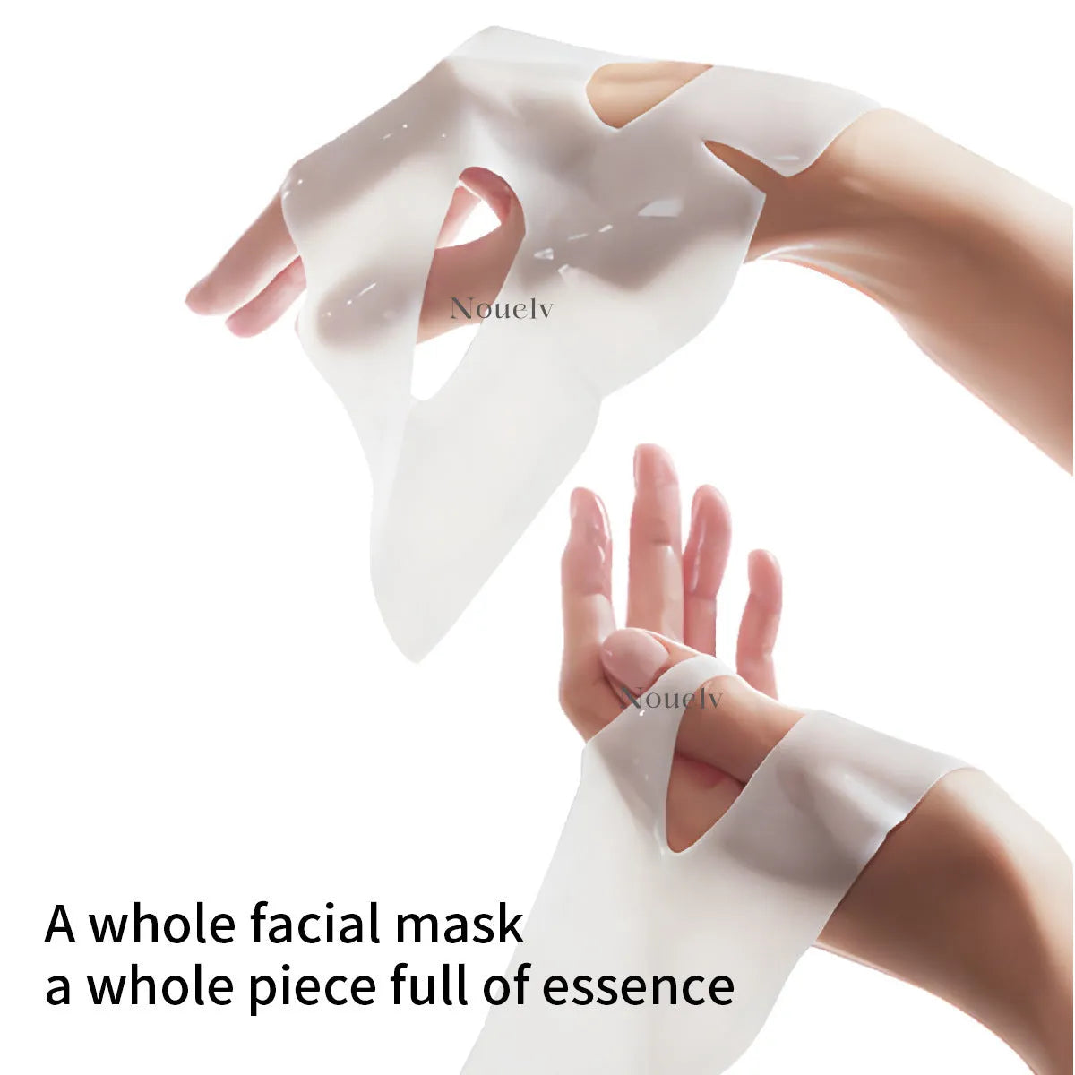 Pack of four collagen layered patch face masks for moisturising and rejuvenating skincare.